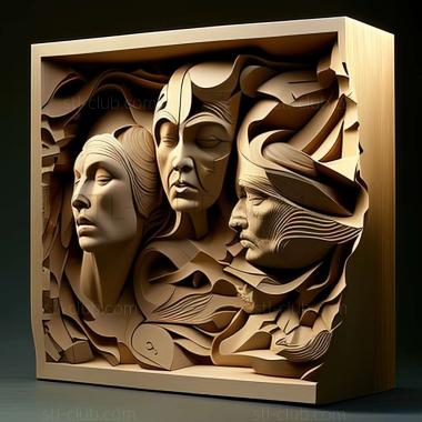 3D модель Сидни Гроссман, американский художник (STL)